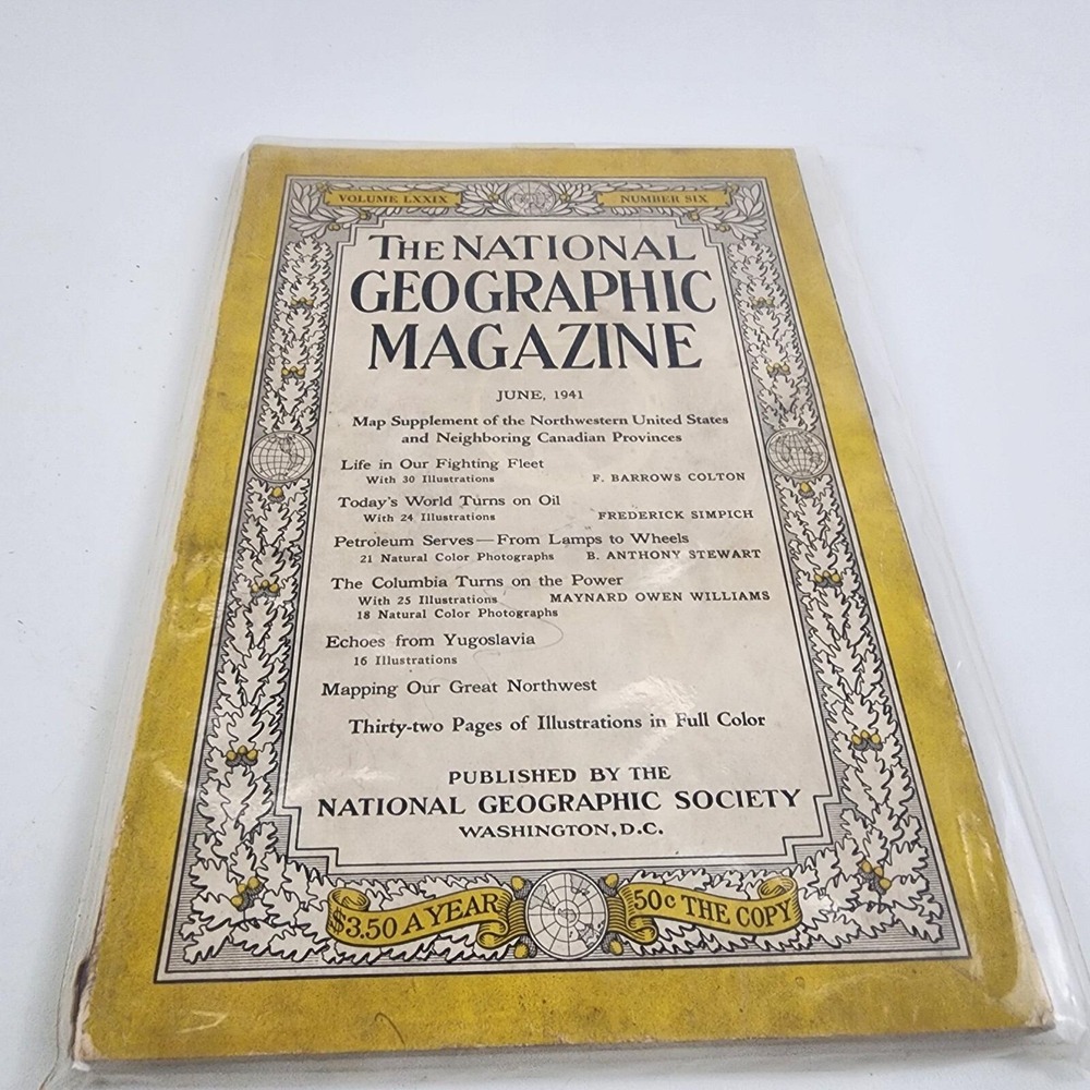 National Geographic Magazine June 1941 No‎ Insert